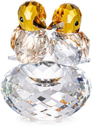 Crystal Dreams Vogelpärchen gelb