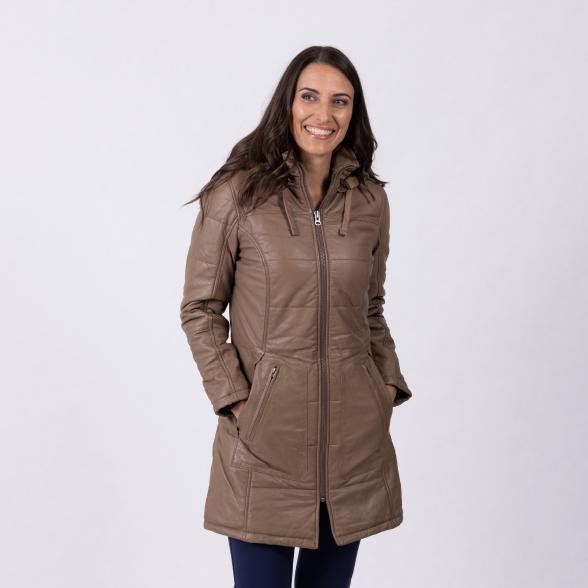 OTTO KERN Damen-Lederkurzmantel 'Sia' camel