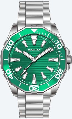 INVICTA Herrenuhr "Pro Diver" grün
