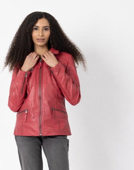 OTTO KERN Damen-Lederjacke 'Katta' rot