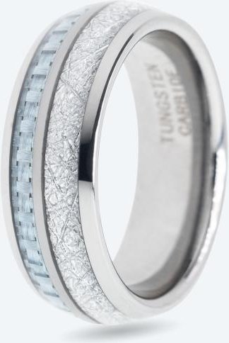 Ring Wolfram-Karbid Carbon Inlay