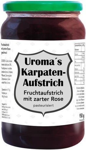 Uromas Pot Früchte mit Rose