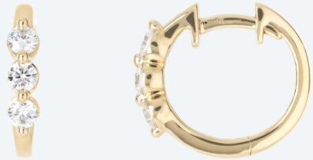 LG Creolen 585 Gelbgold Brillanten