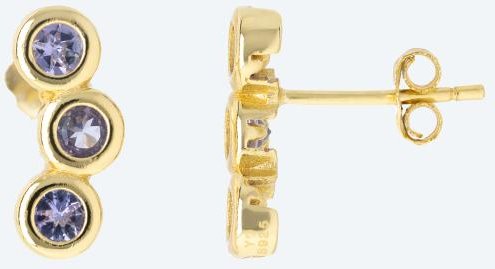 Ohrstecker 925 vergoldet Tansanit