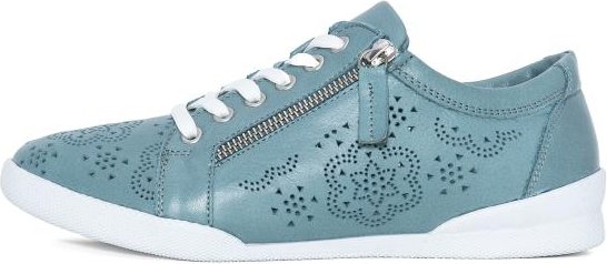 Andrea Conti Damen Ledersneaker petrol
