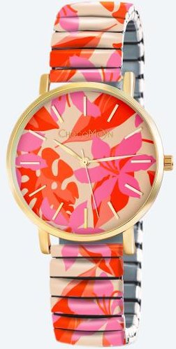 ChocoMoon Damenuhr "Pink Hibiscus" Quarz