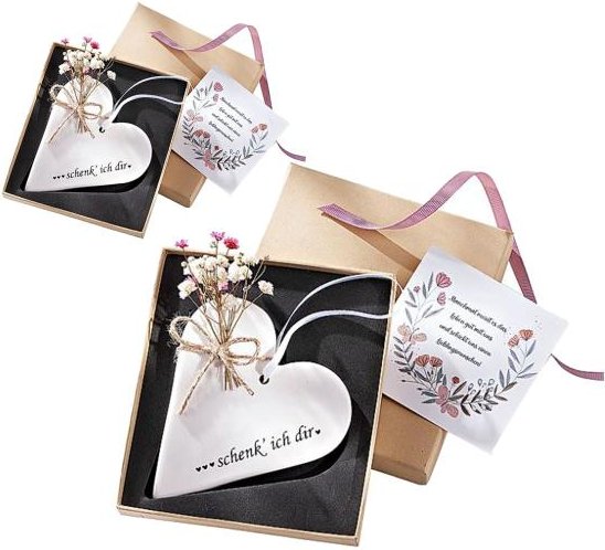 2er Set Hängedeko Trockenblume