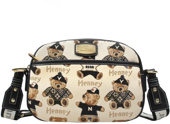 Henney Bear Umhängetasche schwarz/multicolor