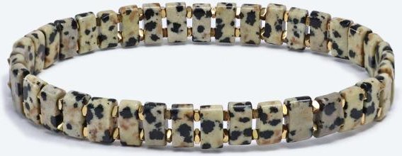 Armband Dalmatiner Jaspis, Hämatit