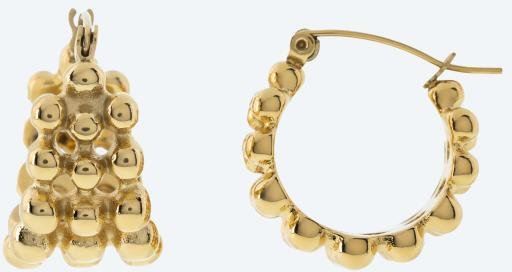 Steelura Creolen vergoldet