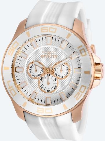 INVICTA Herren-Multifunktionsuhr "Pro Diver" weiß