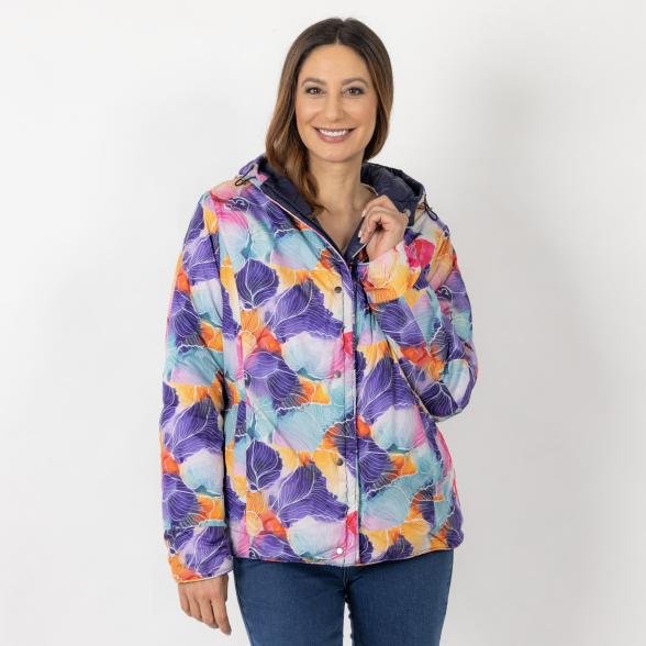 Damen-Wendejacke 'Valence' dunkelblau/multicolor