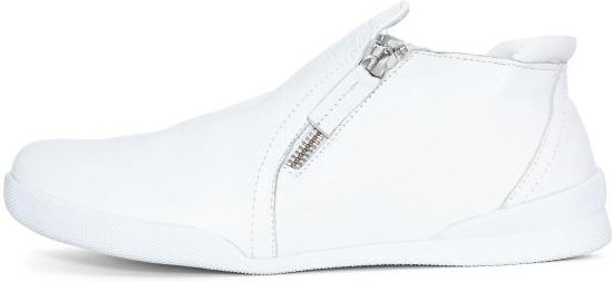 Andrea Conti Damen Lederslipper weiß