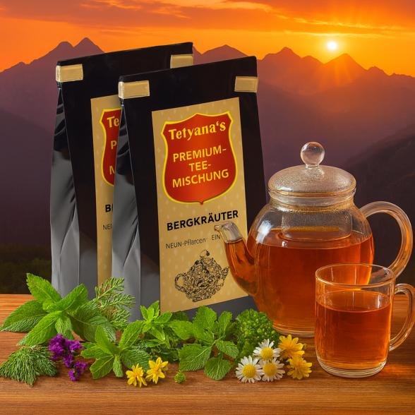 Tetyanas Bergkräuter Tee