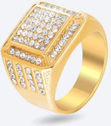 DUXOT Ring "Vezeto" vergoldet Zirkonia