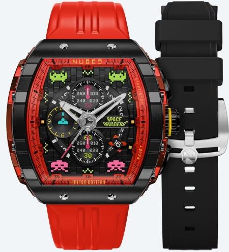NUBEO Herrenuhr "Magellan Space Invaders" Chrono