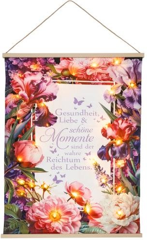 LED-Wandbild Blütentraum