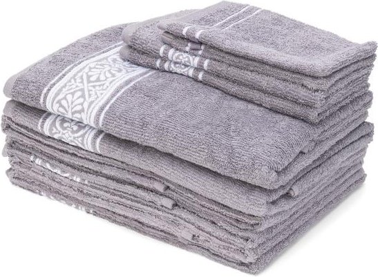 XXL-Frottierset 10tlg. grau