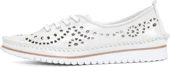 Andrea Conti Damen Lederslipper silber