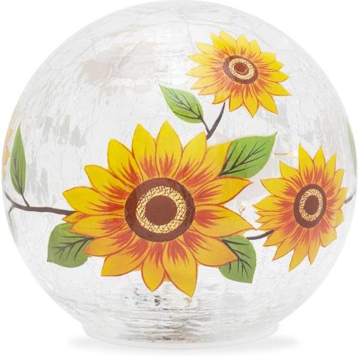 LED-Glaskugel Sonnenblume