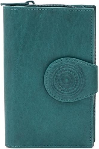 TESORO Lederbörse petrol