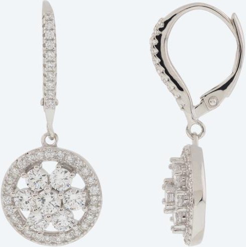 Ohrhänger 925 St. Silber rhodiniert Zirkonia