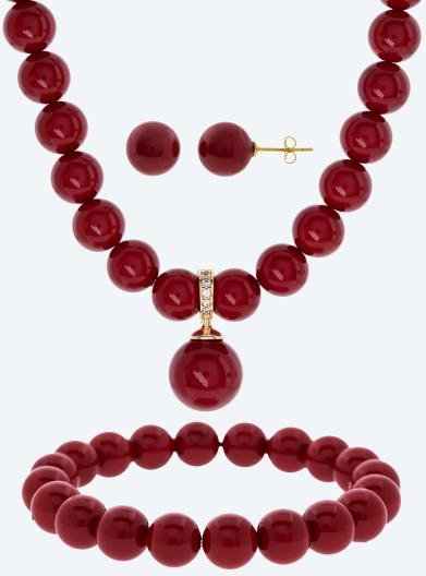 SET 4-teilig Muschelkernperle