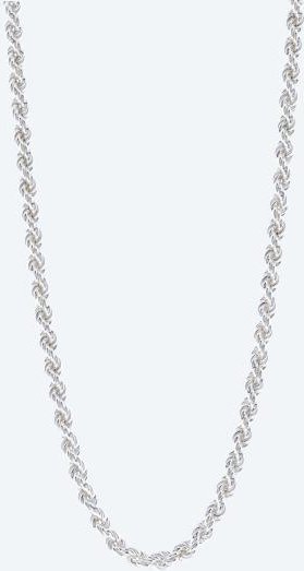 Kordelkette 925 Silber, ca. 46 cm