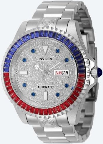 INVICTA Automatikuhr "Pro Diver" silberfaben