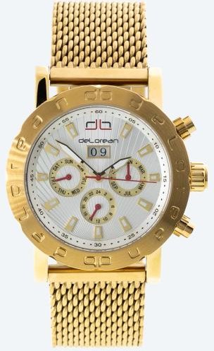 deLorean Herren-Automatikuhr "Challenge" gold