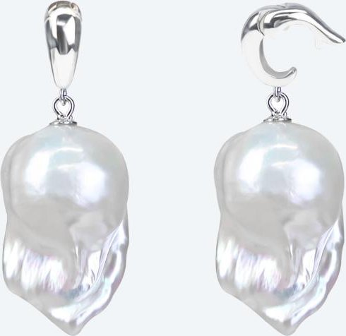 Clip-Anhänger 925 Silber Süßwasserzuchtperle