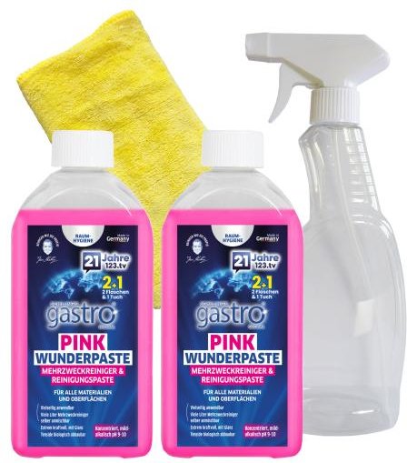 gastro 2er Pink Wunder + Tuch