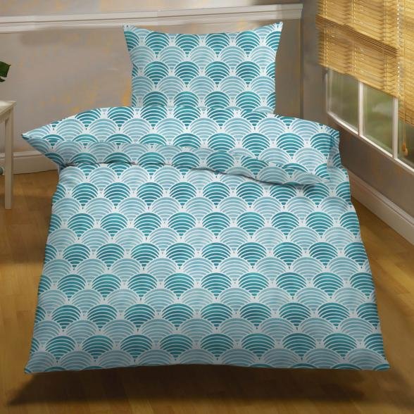 AllSeasons Bettwäsche 4tlg. mit Wellen