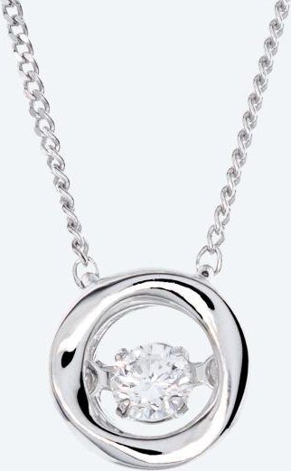 LG Collier 925 Sterling Silber rhod. Brillant