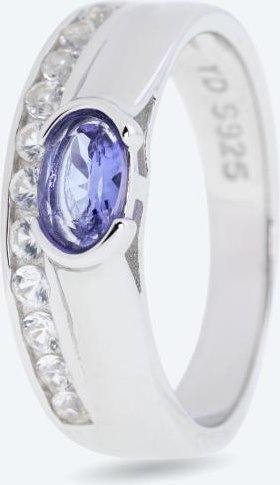 Ring 925 Silber rhodiniert Tansanit