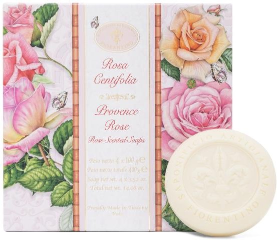 Fiorentino Hartseifen Set Rose Centifolia 4 x 100g