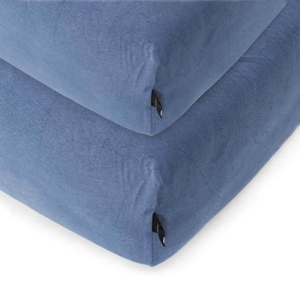 Bugatti Spannbettlaken 2er Set blau