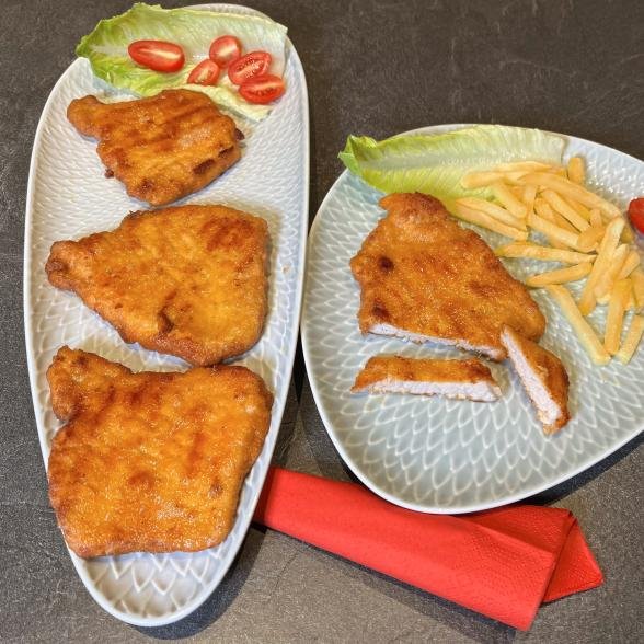 Schweineschnitzel paniert