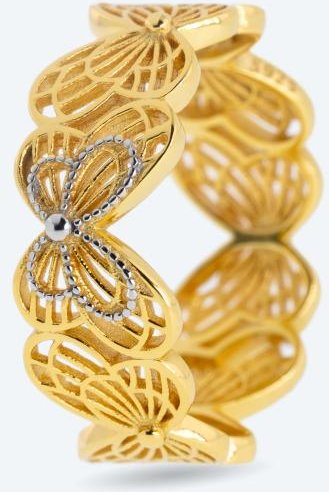 Ring Schmetterling 925 Silber vergoldet