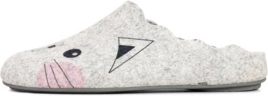 Hausschuhe Kätzchen grau