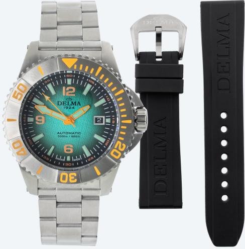 DELMA Herrenuhr "Blue Shark IV Arctica" grün