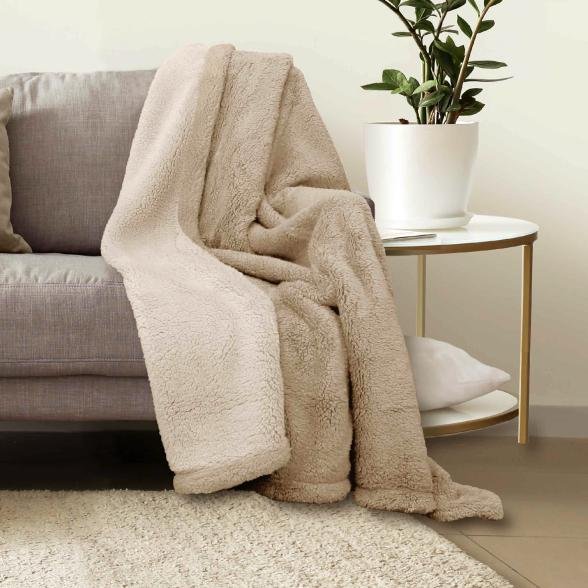 Thumbnail - Sherpadecke 150x200cm beige