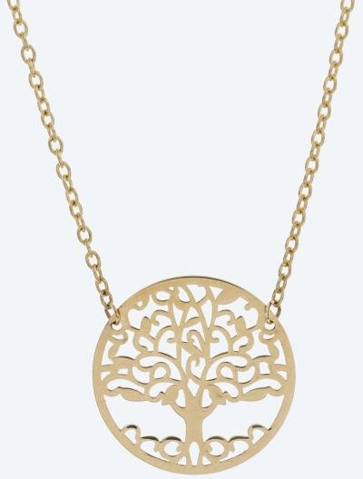 Mittelteil-Collier 375 Gelbgold