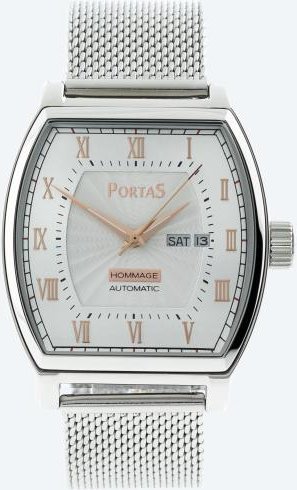 PortaS Herren-Automatikuhr "Kästner" silber