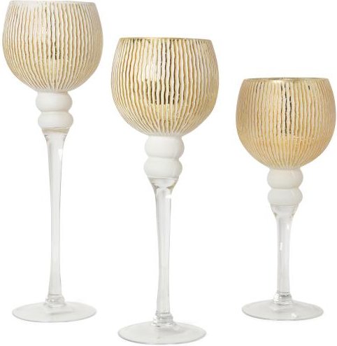 Kelchset 3tlg. Goldene Rillen