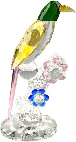 Crystal Dreams Papagei bunt auf Ast