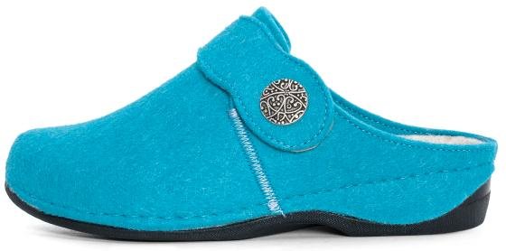 Dr. Feet Damenhausschuhe türkis