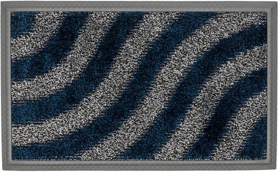 Fußmatte blau grau 45x75cm