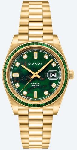 Thumbnail - DUXOT Automatikuhr "Serenata" goldfarben-grün