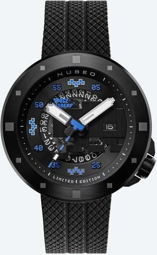 NUBEO Herrenuhr "Cassini Automatic Space Invaders"